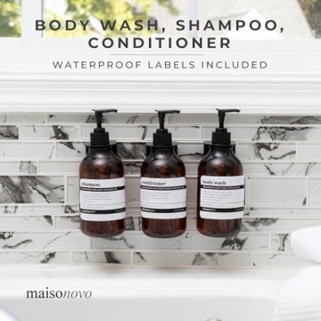 MaisoNovo Shampoo and Conditioner Wall-Mounted Dispenser Set