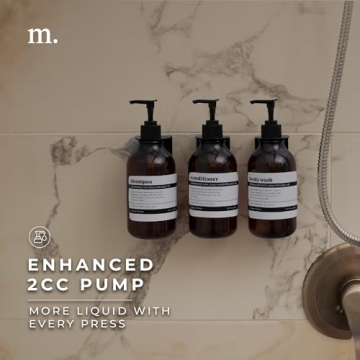 MaisoNovo Shampoo and Conditioner Wall-Mounted Dispenser Set