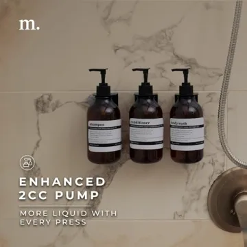 MaisoNovo Shampoo and Conditioner Wall-Mounted Dispenser Set