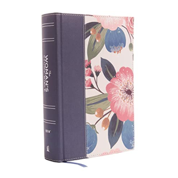 NIV, The Woman's Study Bible, Cloth over Board, Blue Floral, Full-Color, Red Letter: Receiving God's...