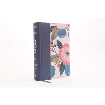 NIV Woman's Study Bible Blue Floral Cloth Edition