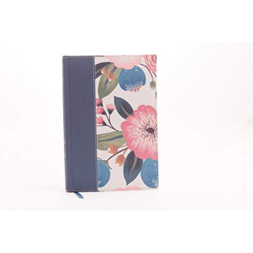 NIV Woman's Study Bible Blue Floral Cloth Edition