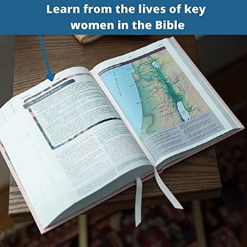 NIV Woman's Study Bible Blue Floral Cloth Edition