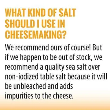 Cheese Sea Salt for Homemade Cheese Making - 1 lb Shaker