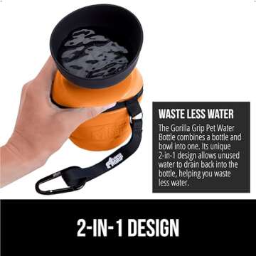 Portable Leak Proof Dog Water Bottle for Hiking