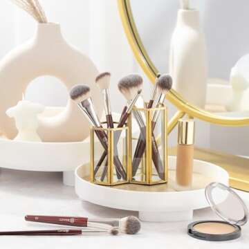 BK BEAUTY - CORE LINE EXTENSION FACE SET (5PC) - Professional Makeup Brush Set for Liquid, Cream & Powder | Premium Makeup Brushes for Flawless Application