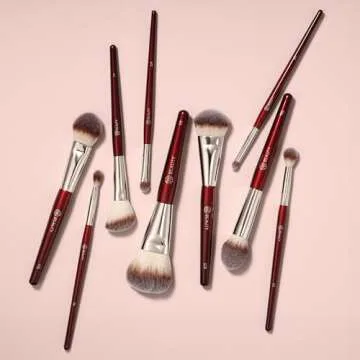 BK BEAUTY - CORE LINE EXTENSION FACE SET (5PC) - Professional Makeup Brush Set for Liquid, Cream & Powder | Premium Makeup Brushes for Flawless Application