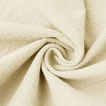 LYXIOF Toddler Baby Girl Cotton Linen Dress Ruffle Sleeve Halter Sleeveless Kids Casual Dresses Beige 80CM