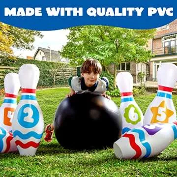 JOYIN Inflatable Bowling Set for All Ages and Events