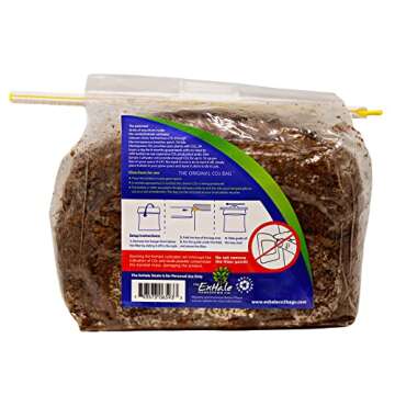 ExHale Homegrown CO2 Original - CO2 Bag for Indoor Grow Rooms & Tents - Great for Indoor Grow Rooms - CO2 for Grow Tents - 4 lbs. (2 Pack)