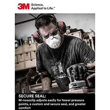 3M 8511 Particulate Disposable Respirator, N95, Pack of 80, NIOSH APPROVED, Cool Comfort and Fewer Pressure Points with Dual Point Attachment for Grinding, Sanding, Sawing, Sweeping, Dust, Smoke