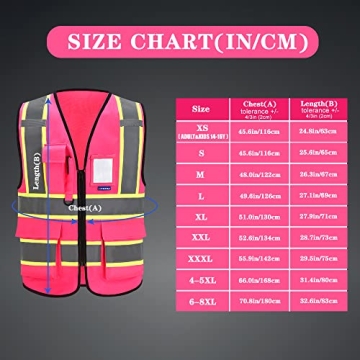AYKRM High Visibility Safety Vest in 11 Colors for All