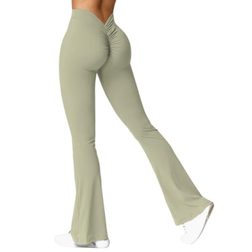 YEOREO Scrunch Flare Leggings - High Waist Butt Lifting Pants for All Occasions