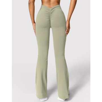 YEOREO Scrunch Flare Leggings for Comfort and Style