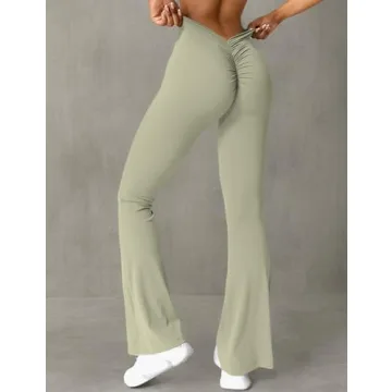 YEOREO Scrunch Flare Leggings for Comfort and Style