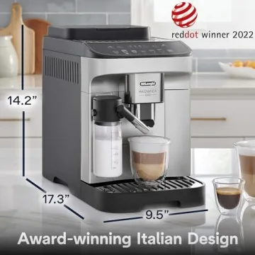 De'Longhi Magnifica Evo Automatic Espresso & Coffee Machine with Automatic Milk Frother for Latte, Cappuccino, Iced Coffee, Built-in Grinder, ECAM29084SB