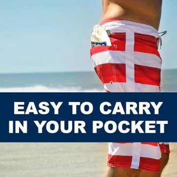 Compact Sand Remover Brush & Powder Pouch for Beach