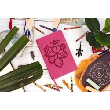 NKJV Adventure Bible in Leathersoft Pink - Full Color Edition for Young Explorers