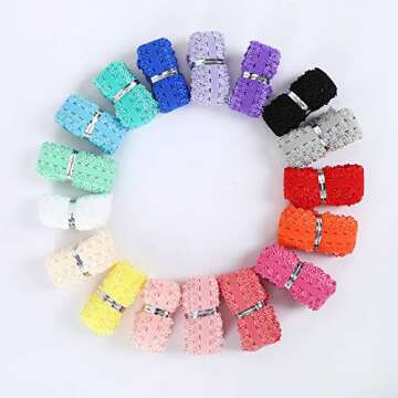 PAMIR TONG Colorful Elastic Ribbon for Sewing Crafts