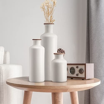 Elegant 3Pcs Ceramic Decorative Vases Set