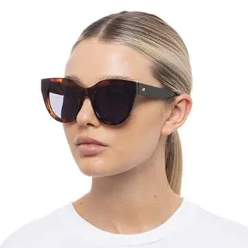 Le Specs Air Heart Sunglasses - Tort, Cat Eye, Women's, Elegant and Flattering Style