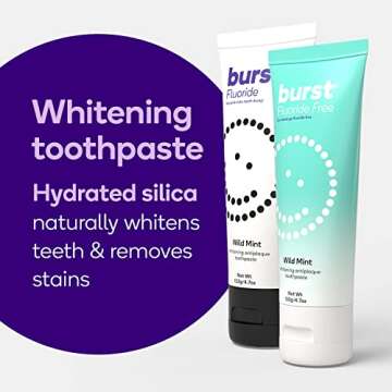 BURST Whitening Toothpaste for Sensitive Teeth | Vegan, Gluten & SLS Free