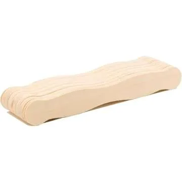 Wooden 8" Fan Handles Pack of 100 - Versatile Craft Sticks