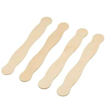 Wooden 8" Fan Handles Pack of 100 - Versatile Craft Sticks