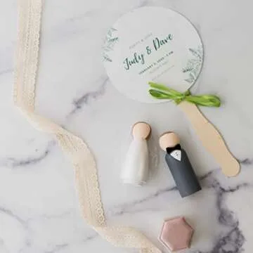 Wooden 8" Fan Handles Pack of 100 - Versatile Craft Sticks