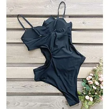 Chic SPORLIKE Women's Flounce One-Piece Swimwear