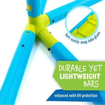 Eezy Peezy Mega Pyramid Monkey Bars Climbing Tower Active Outdoor Fun for Kids Ages 3 to 8 Years Old