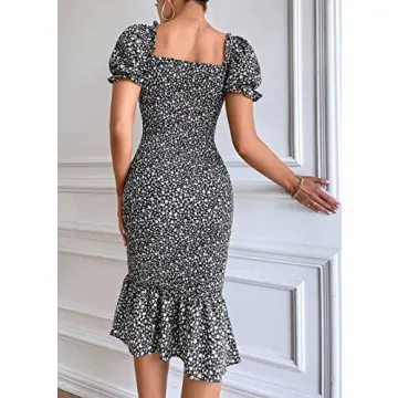 Elegant PRETTYGARDEN Floral Midi Dresses for Summer