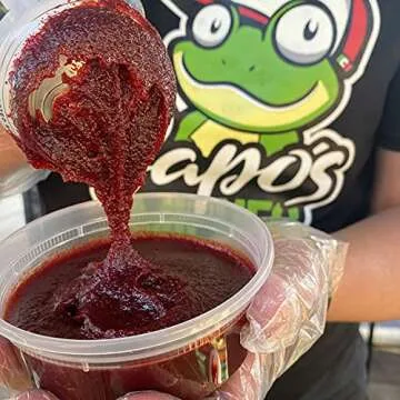Sapo's Miches Chamoy Rim Rimming Paste Sauce Candy Dip for Drinks, Micheladas, Fruit, 8 oz (Strawberry)