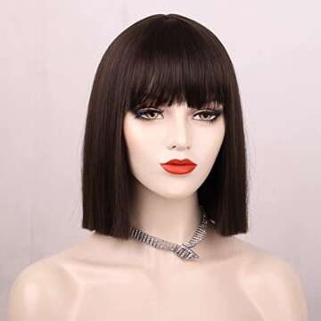 Chic Brown Bob Wig for Women - Stylish and Easy to Wear