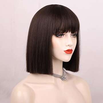 Chic Brown Bob Wig for Women - Stylish and Easy to Wear