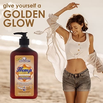 Malibu Tan Hemp Golden Glow Skin Firming Lotion for Natural Tan