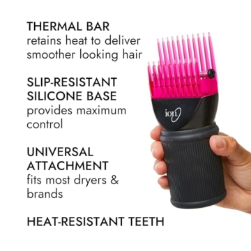 Ion Universal Hair Straightening Pic Attachment for Easy Styling