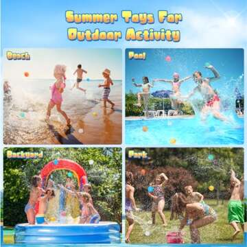 Minetom Reusable Silicone Water Balloons for Kids