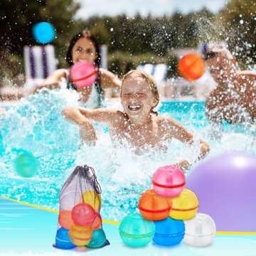 Minetom Reusable Silicone Water Balloons for Kids