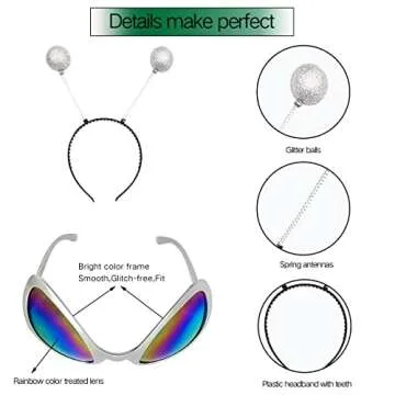 Alien Headband and Glasses Set for All Ages