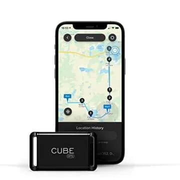 Professional CUBE GPS Tracker for Vehicles Bundle Includes GPS Tracker and Hardwire Charger for car