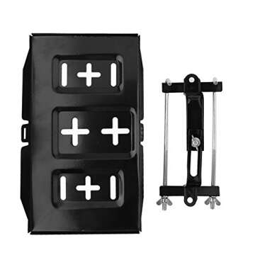 Battery Hold-Down Tray,Universal Metal Car Battery Tray Adjustable Hold Down Clamp Kit