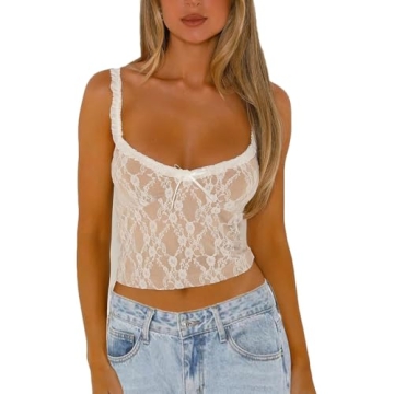 Trendy Women's Y2K Crop Tank Top - Sexy Ruffle Strap Camisole