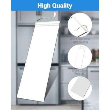 W11048980 W11455230 Refrigerator LED Light Assembly Fit for Whirlpool WRQA59CNKZ Kitchen-Aid KRQC506MPS00 Replacement W11455230 W11032355 W11470191 W11032353