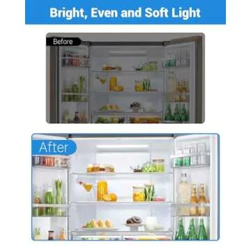 W11048980 W11455230 Refrigerator LED Light Assembly Fit for Whirlpool WRQA59CNKZ Kitchen-Aid KRQC506MPS00 Replacement W11455230 W11032355 W11470191 W11032353