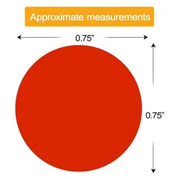 2800 PCS Colored Dot Stickers Round Color Coding Labels Circle Dots Labels Stickers Polka Circle Dot...