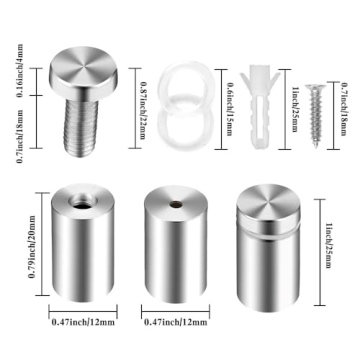 Durable Standoff Screws for Acrylic Displays and Signs