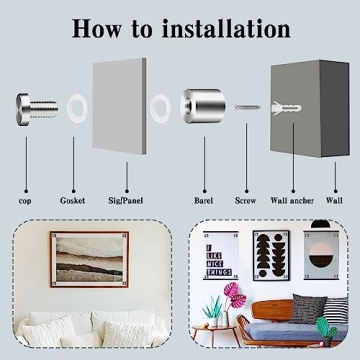 Durable Standoff Screws for Acrylic Displays and Signs
