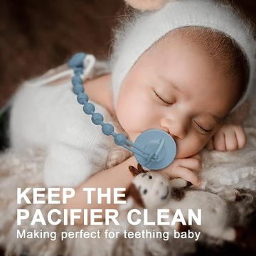 Stylish Silicone Pacifier Clips for Baby Boys and Girls