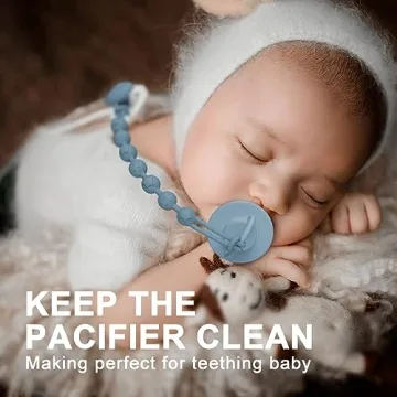 Stylish Silicone Pacifier Clips for Baby Boys and Girls